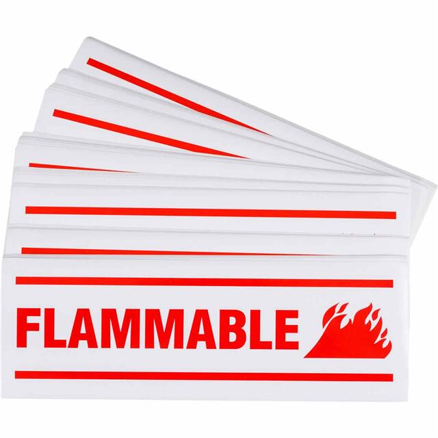 857 PRINZING HAZ-WARNING FLAMMABLE