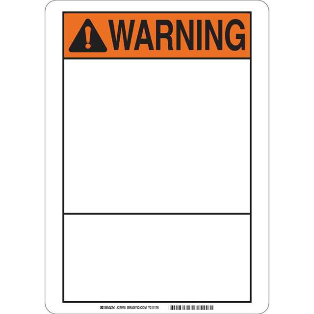 37975 B140 SAFETY SIGNS BLK/ORG/WHT
