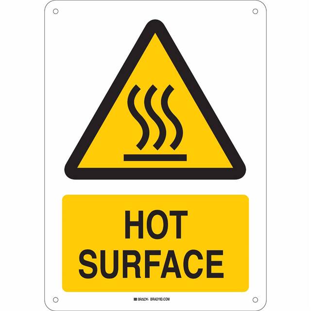 139910 B555 14 X 10 IN HOT SURFACE SIGN