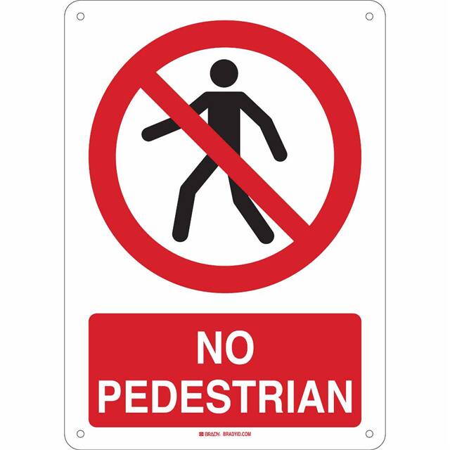 140873 B-555 14X10 NO PEDESTRIAN