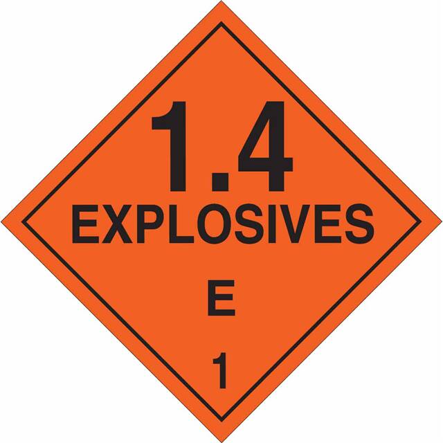 63364 B120,10.75X10.75, EXPLOSIVES 1.4