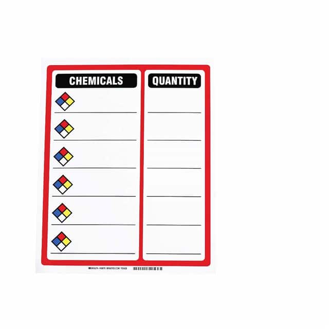 30676 NFPA MAGNETIC CONTENTS SIGN