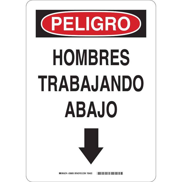 39809 SPANISH/DNGR MEN WORK BELOW (ARO