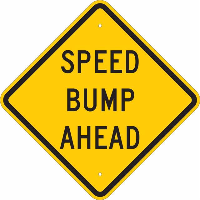 124585 B555 24X24 BLK/YEL SPEED BUMP AH