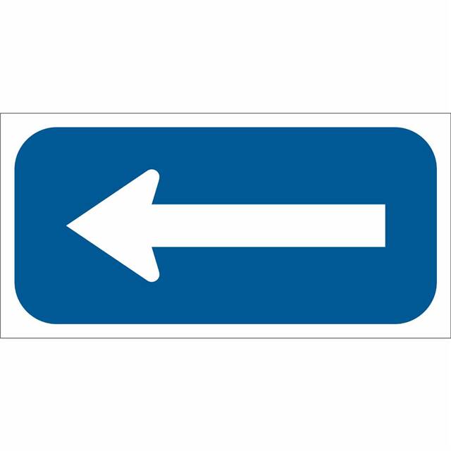 113315 12X6 BLUE/WHT TRAFFIC SIGN HIP