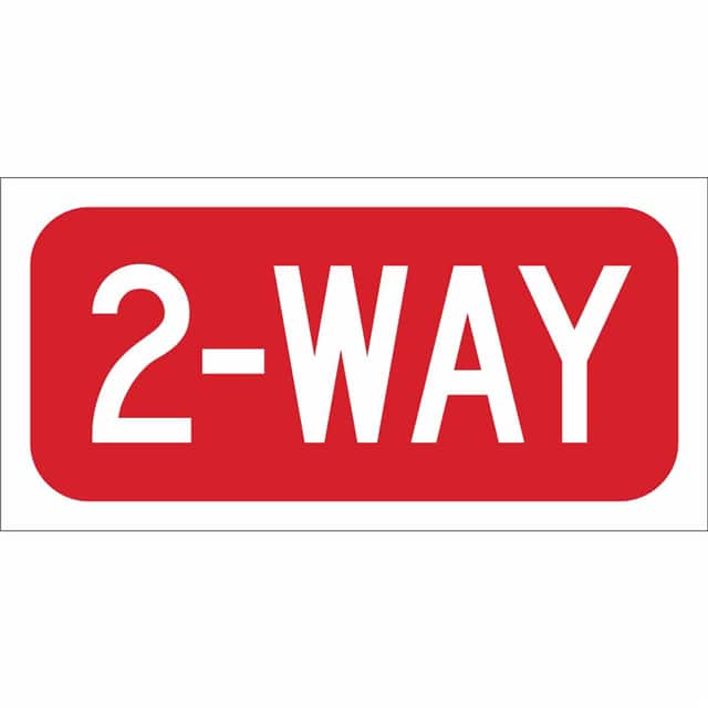 115422 TRFC SIGN 2 WAY REFL 6X12 AL HIP