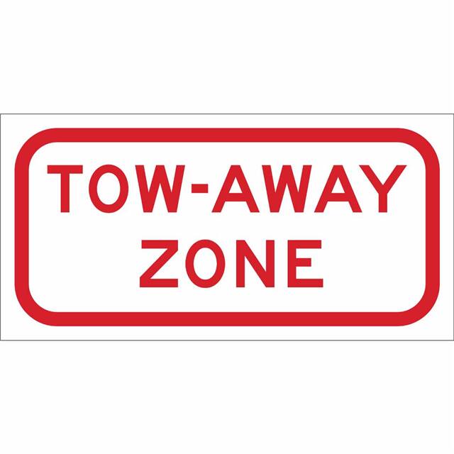 115595 TRFC SIGN TOW AWAY ZONE REFL HIP