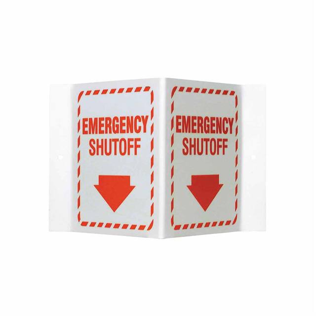 V1ESG1G PRINZING V RED/GLOW EMERGENCY SH