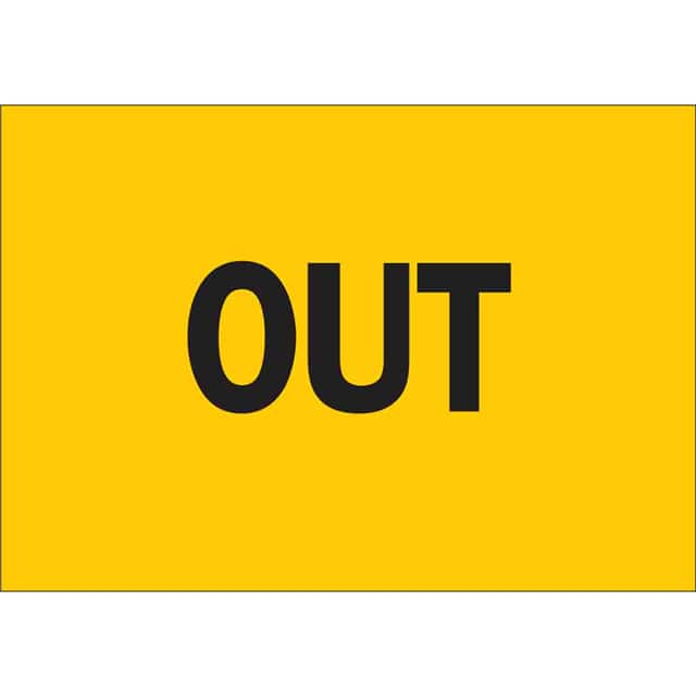 69415 B120 10X14 BLK/YEL DOOR SIGN