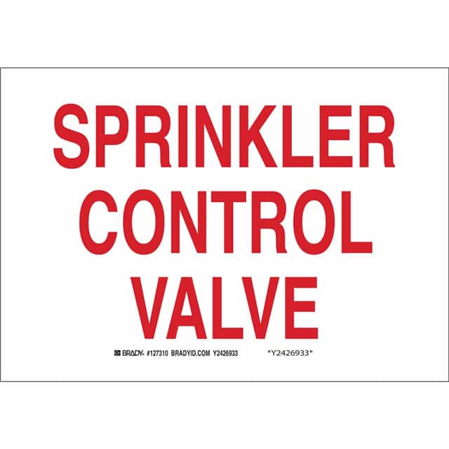 69500 B120,10X14,RED/WHT,SPRINKLER CON