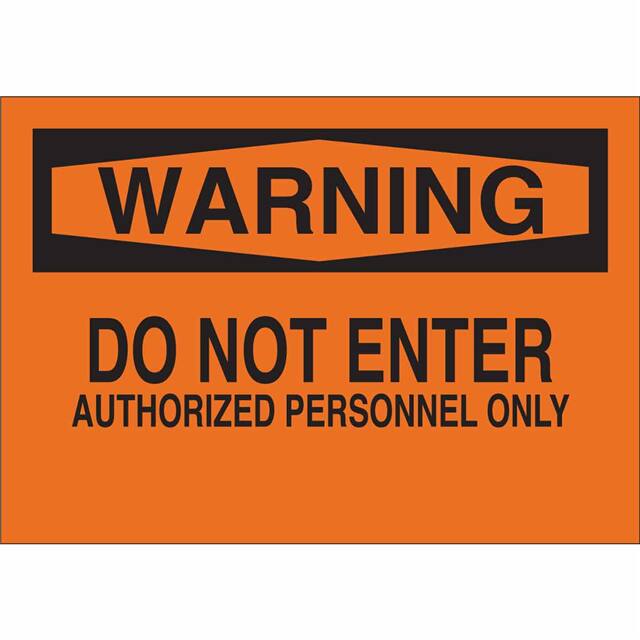 69575 ADMITTANCE SIGN