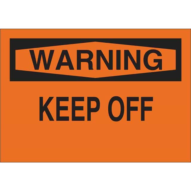 69591 B120,10X14,BLK/ORG,KEEP OFF
