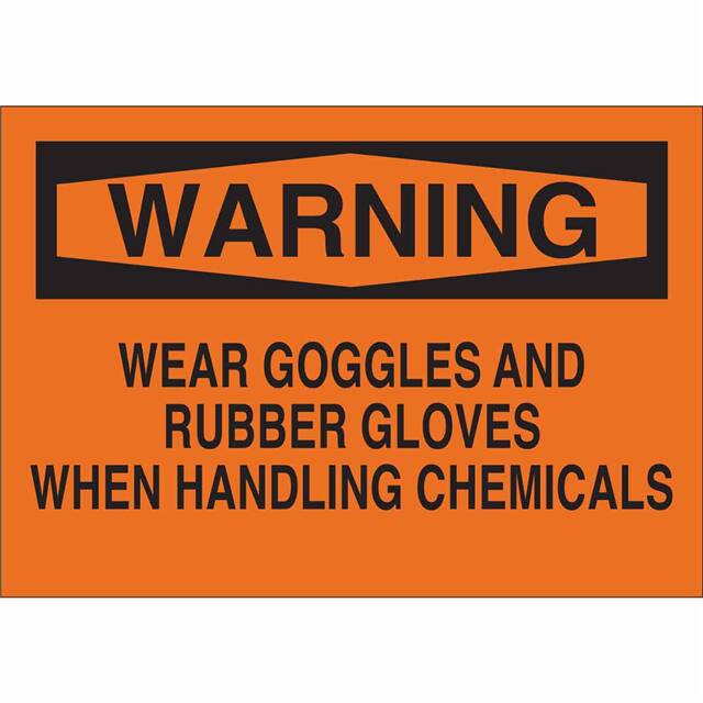 69615 B120,10X14,BLK/ORG,WEAR GOGGLES