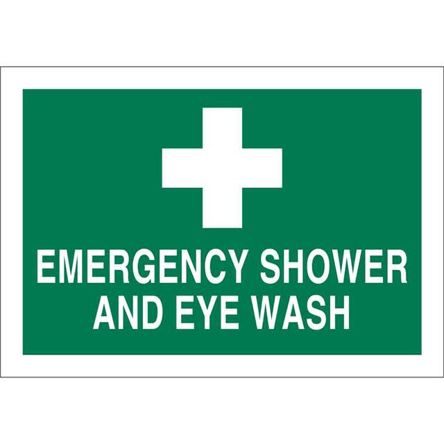 87662 B120,10X14,GRN/WHT,EMERGENCY SHO