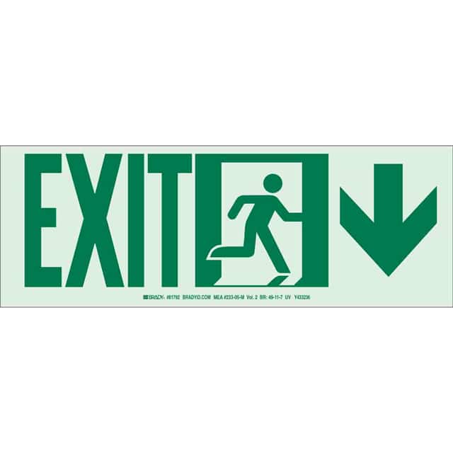 81792 NYC B552 5X14 EXIT+MAN+DOWN UL19