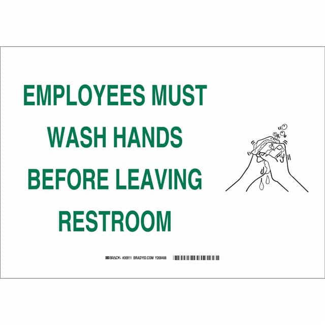 87732 B120,10X14,BLK,GRN/WHT,EMPLOYEES