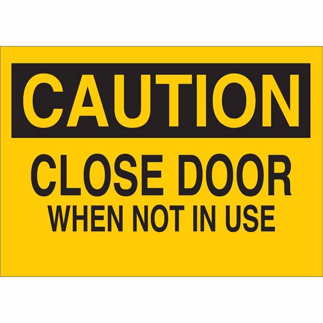 70245 B120,10X14,BLK/YEL,CLOSE DOOR