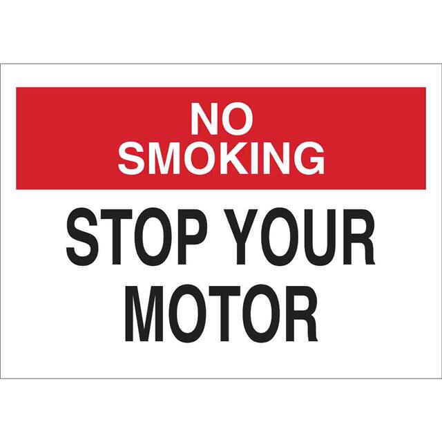 72342 B120,10X14,RED,BLK/WHT,STOP YOUR
