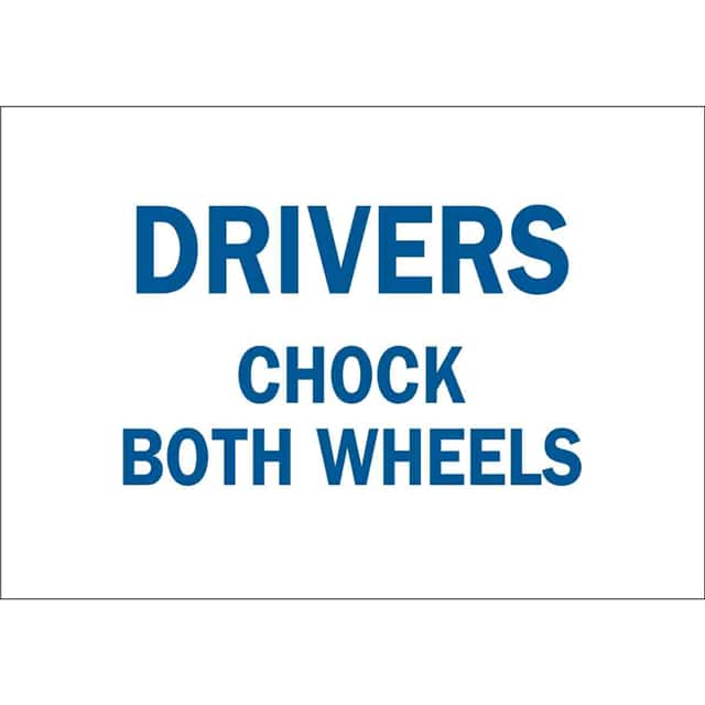 75097 B120,10X14,BLU/WHT,DRIVERS CHOCK