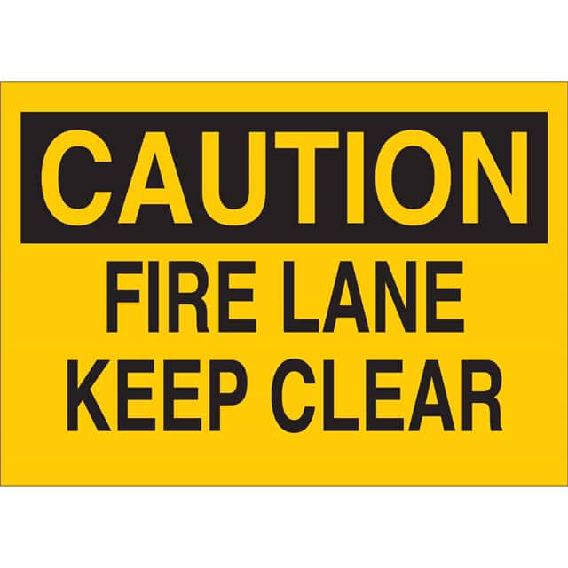 73458 B120,10X14,BLK/YEL,FIRE LANE KEE