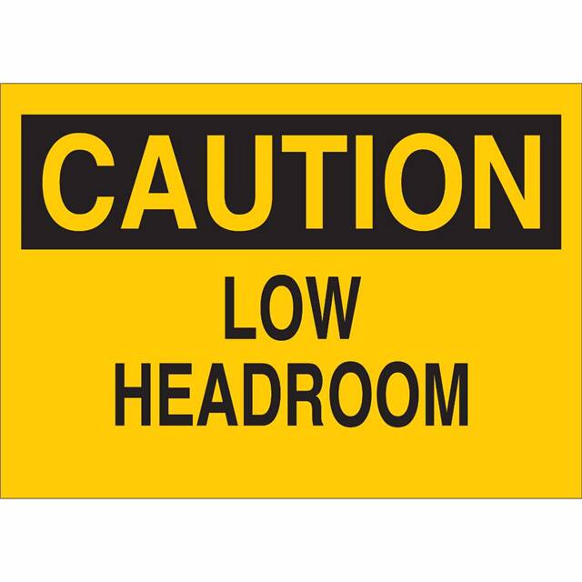 75126 B120,10X14,BLK/YEL,LOW HEADROOM