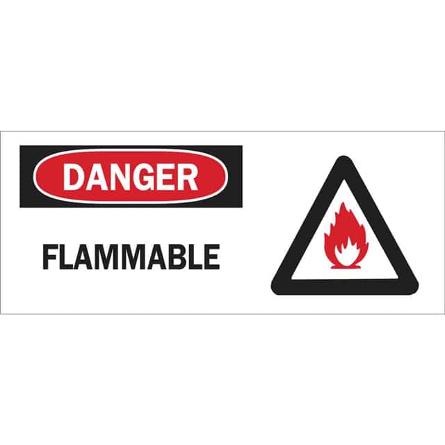 70350 B120,7X17,RED,BLK/WHT,FLAMMABLE