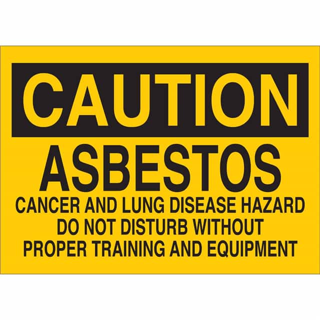 76080 B120,10X14,BLK/YEL,ASBESTOS CANC