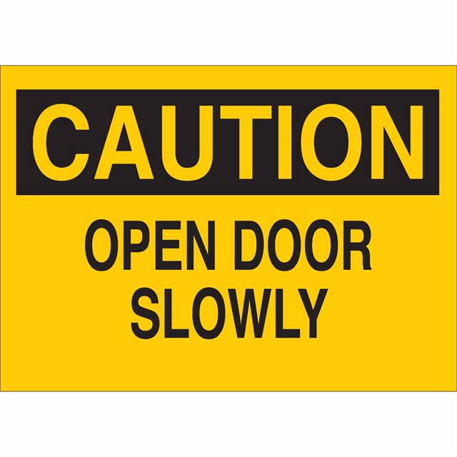 70466 B120,10X14,BLK/YEL,OPEN DOOR SLO
