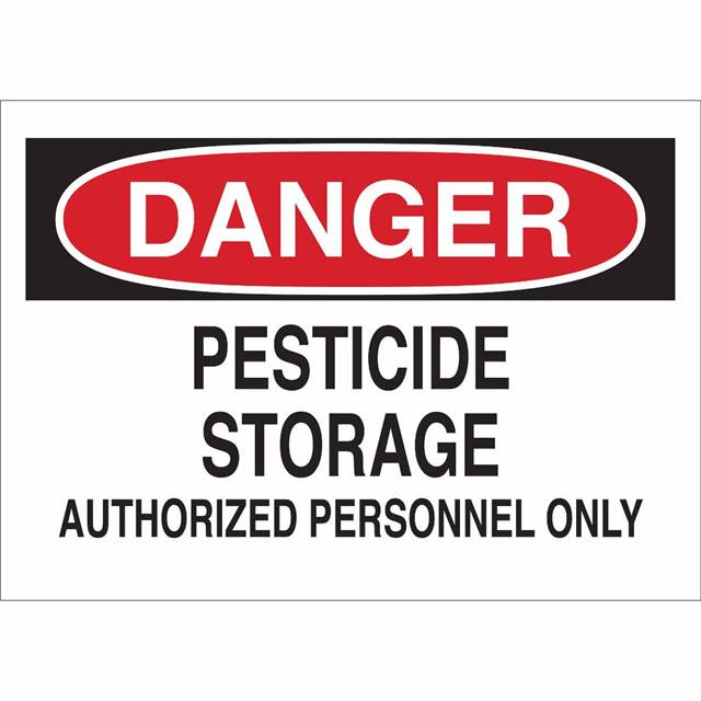 70479 B120,10X14,RED,BLK/WHT,PESTICIDE