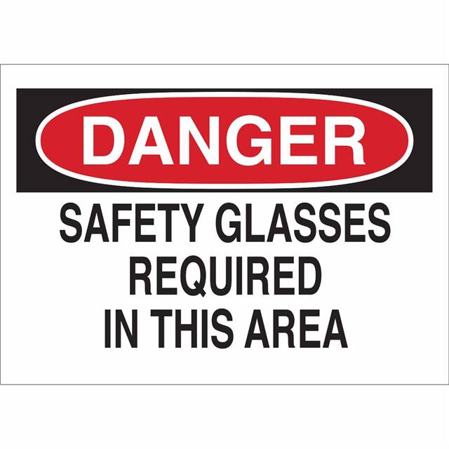 70515 B120,10X14,RED,BLK/WHT,SAFETY GL