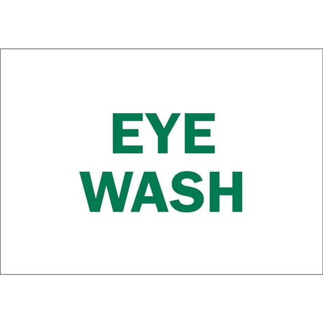72700 B120,10X14,GRN/WHT,EYE WASH