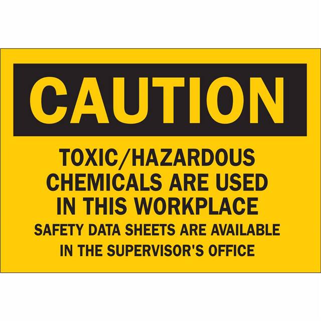 70559 B120,10X14,BLK/YEL,TOXIC/HAZARDO