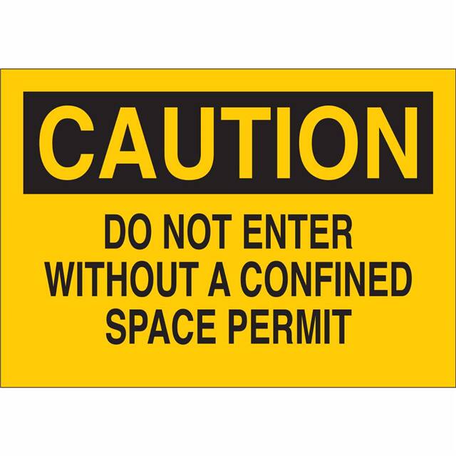 69103 B120,10X14,BLK/YEL,DO NOT ENTER