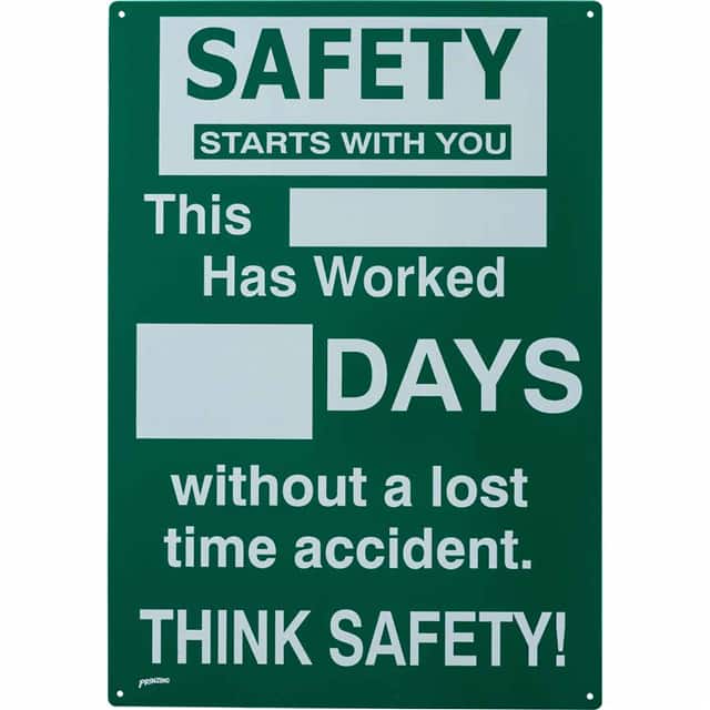SM795E PRINZING SAFETY RECORD SIGN BLAN