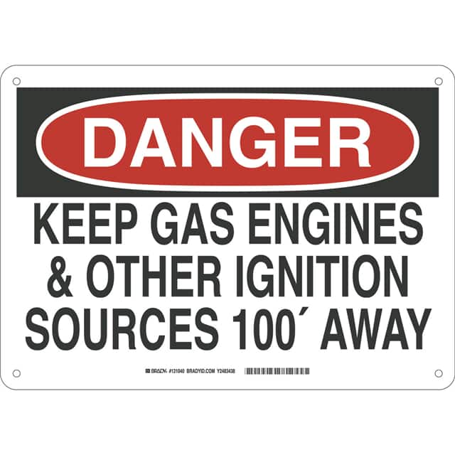 131040 B120 SHALE GAS 10X14 BLK,RED/WHT