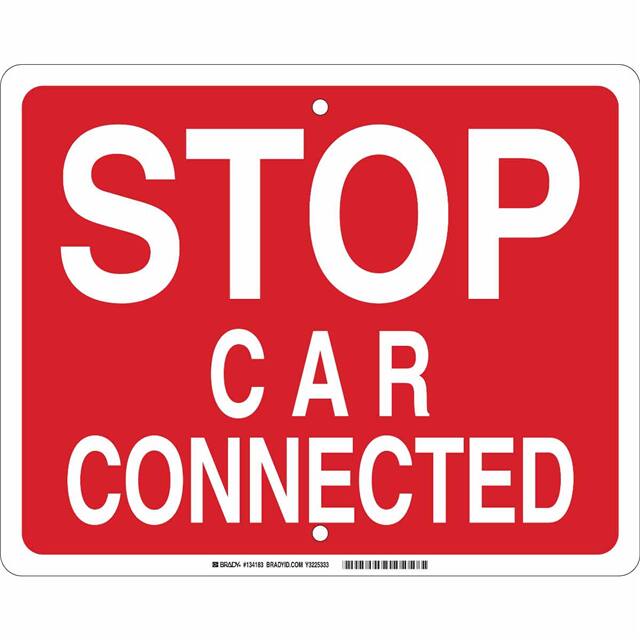 134183 B959 12X15 WHT/RED STOP CAR CONN