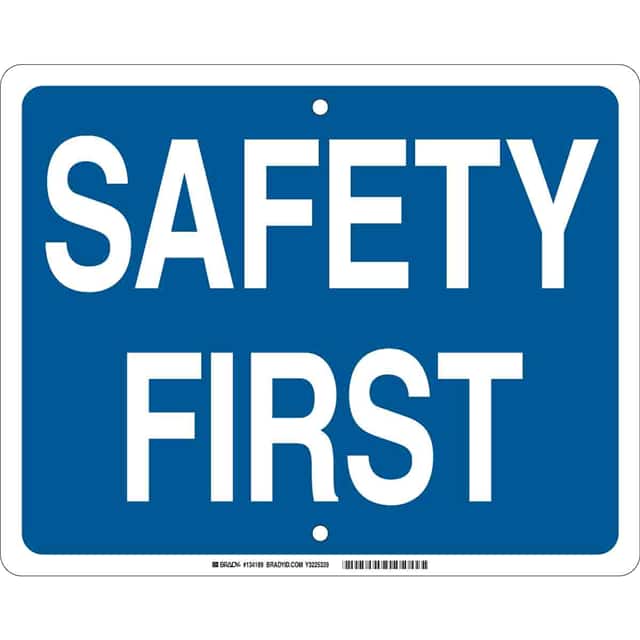 134189 B959 12X15 WHT/BLU SAFETY FIRST