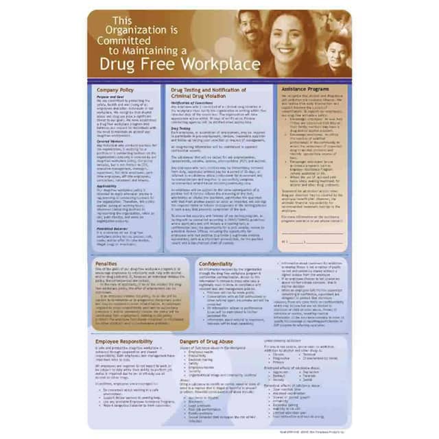 106424 DRUG FREE WORKPLACE POSTER LAM
