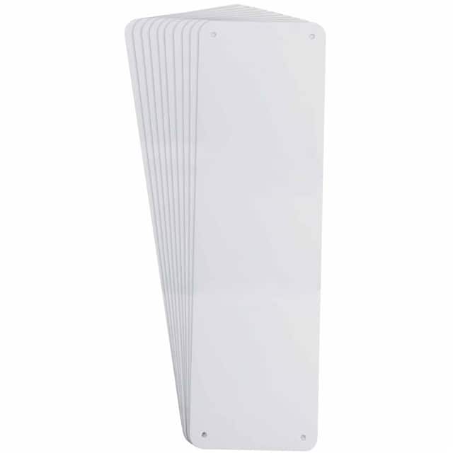 146082 B555,ALM,SIGN PANEL,WHT,4.25X14.