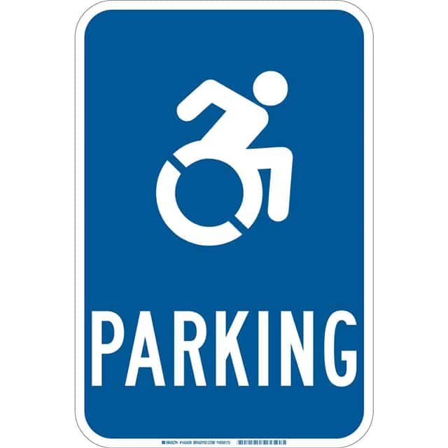 145438 B120 18X12 NY WHT/BLU PARKING (W