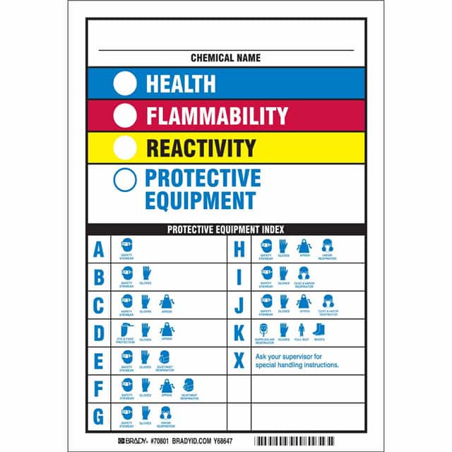 70801 HMIG CHEM ID MS MAGNETIC 10X7 4