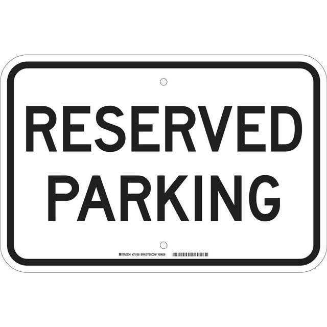 75190 B120,12X18,BLK/WHT,RESERVED PARK