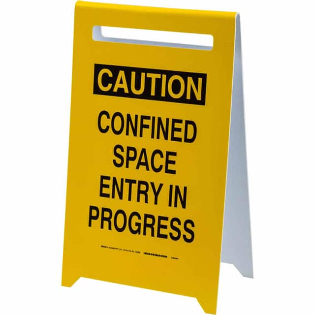 52393 CONFINED SPACE FLOOR SIGN 20"HX1
