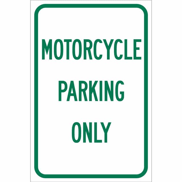 112623 18"HX12"W GRN/WHT TRAFFIC SIGN