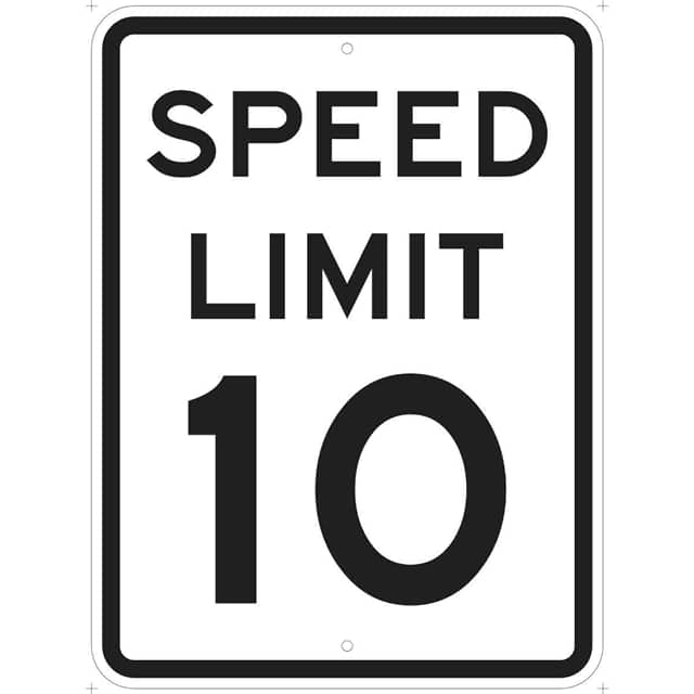 115222 TRFC CNTRL SIGN REFL SPD LMT 10