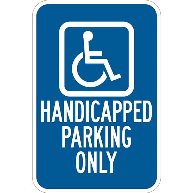 115487 TRFC SIGN HNDCP PRKG ONLY REFL H
