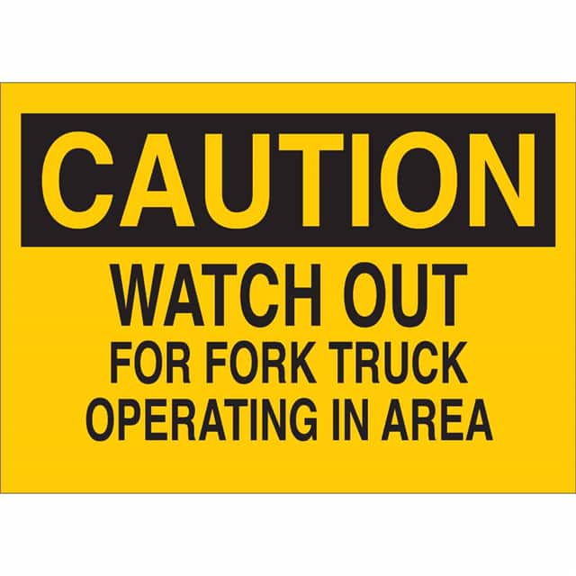 74442 B120,14X20,BLK/YEL,CAUTION WATCH