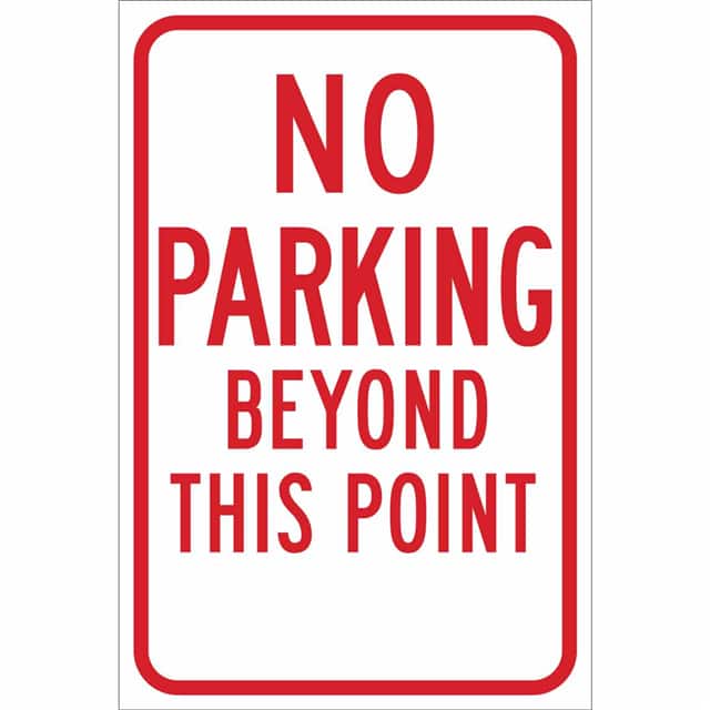 115517 TRFC SIGN NO PRKG BEYOND REFL HI