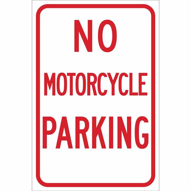 115511 TRFC SIGN NO MTR CYCLE REFL HIP