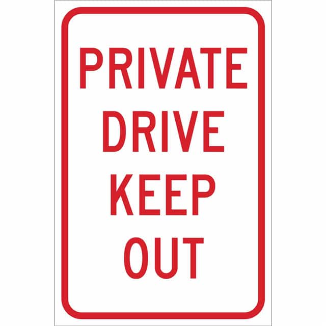 115548 TRFC SIGN PVT DRIVE KEEP REFL EN